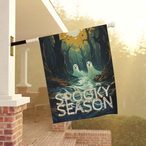 Halloween Garten Flagge, gruselige Jahreszeit Geister Spukwälder, Mama Geschenk für sie - Bild 9 von 13