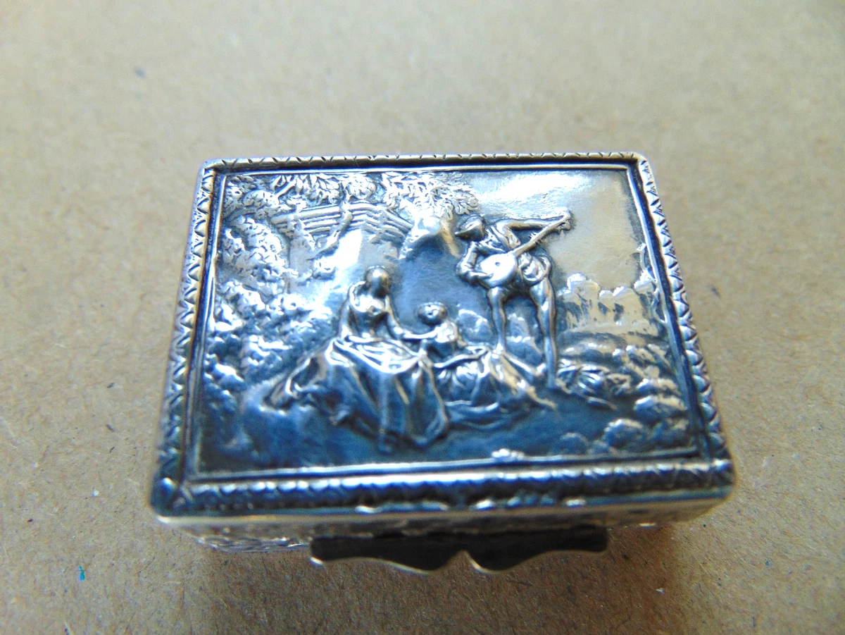Solid Silver Pill Box for sale | eBay UK