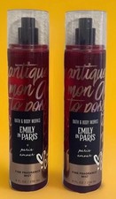  2 Bath  Body Works Emily In Paris PARIS AMOUR Fragrance Body Mist 8 Oz Each