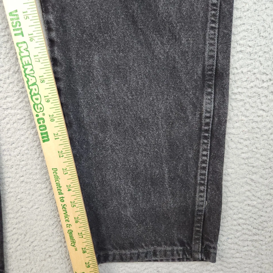 Pantalones de mezclilla Rustler Jeans para hombre 38x32 negros pierna recta años 90 grunge lavado carbón Foto 2 de 4