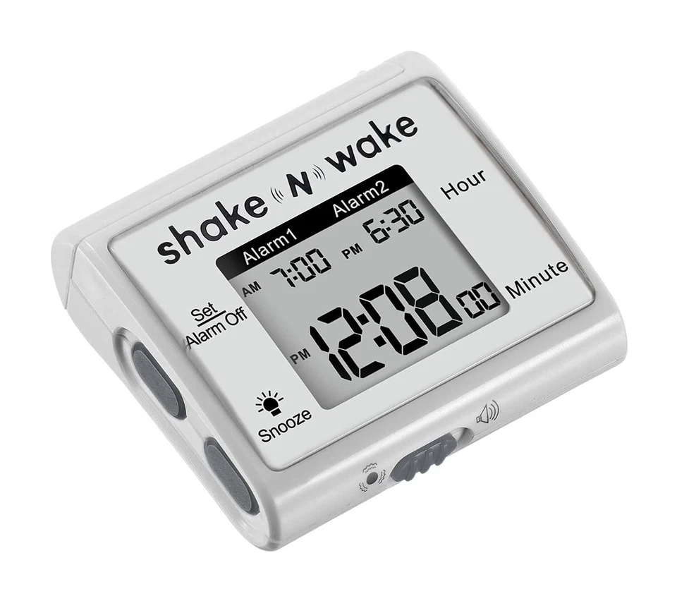 Vibrating Alarm Clock - Shake N Wake - Silent Alarm Wristband Watch - with Du... - Image 4 of 4