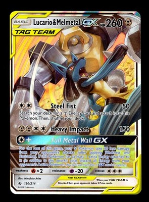Lucario & Melmetal GX Ultra Rare SM - Unbroken Bonds 120/214 NM | eBay