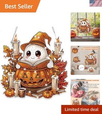 Luxurious Ghost-Themed Diamond Art Kit   Craft Your Own Halloween Magic