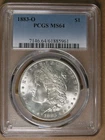 $1 1883-O Morgan Silver Dollar PCGS MS64 New Orleans Mint * AvenueCoin