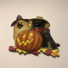 Willabee & Ward Magnet Dog W&W MBI Pomeranian Dogs Pumpkin Fall Halloween Hats
