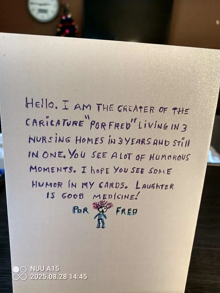 Tarjetas humorísticas dibujadas a mano por Fred Get Well. Juego de 4 con sobres.  5x7 Foto 2 de 4