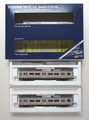 NGauge TOMIX 98475 JR E129-100 Series Train 2-Car Basic Set [A´] Outer box