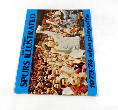 1973-74 San Antonio Spurs vs Generic Opponent ABA Basketball Playoff Program