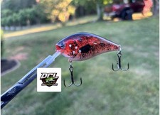 DCL 2.5 Square Bill Crankbait Custom Painted (Natural Red)