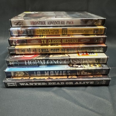 7 DVD Lot - Western Movies & Multi Set Movies - All New & Sealed