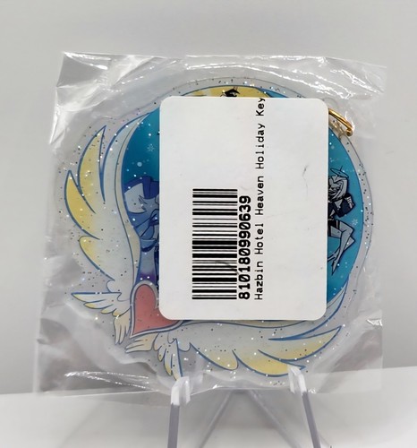 Hazbin Hotel Heaven Holiday Christmas Acrylic Keychain Lute Adam Vivziepop - Picture 4 of 5