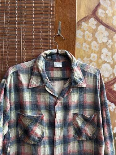 Vintage 70’s JC Penney Cotton Flannel Shirt Size L - Picture 3 of 7