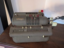 Vintage 1960s Walther WSR-160 German Mechanical Calculator No. 128727 AS SEEN