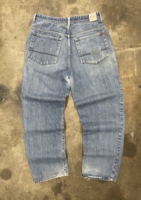 Ecko Unltd Jeans 32 Rhino Cut Baggy Fit Denim Y2K Hip Hop Streetwear Cotton