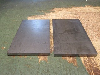 2 Flach Stahl 120mm x 10mm C45 1.0503 Lang 185mm 120mm Neu7