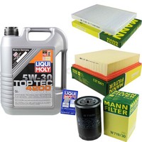 Mann Inspektionspaket 5L Liqui Moly Top Tec 4200 5W-30 FüR VW Golf 1.8 2.0 1.6