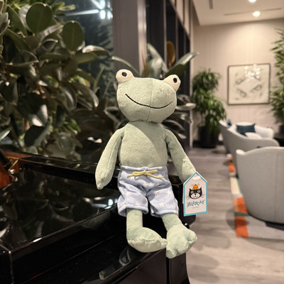 Jellycat Party Frog ''I am Frog'' BNWT Extremely Rare, Retired HTF Swim Pants Pool