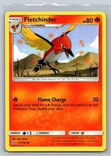 Fletchinder 31/236 Unified Minds Pokemon Card Fire Type Stage 1 Flame Charge