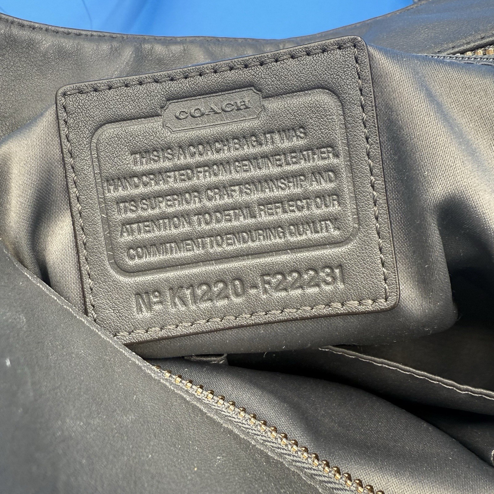 AUTHENTIC COACH EXOTIC PYTHON LEATHER STUDDED TOT… - image 6