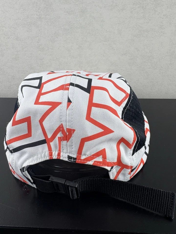 Adidas Terrex Gorra Gráfica 5 Paneles Blanca Correr Trail Sombrero OSFM Correa Trasera Usada en Excelente Condición Foto 4 de 4