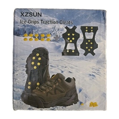 Ice Grips Traction Cleats USA Size M 4-8 XZSUN Ice Snow Cleats for Shoes Boots