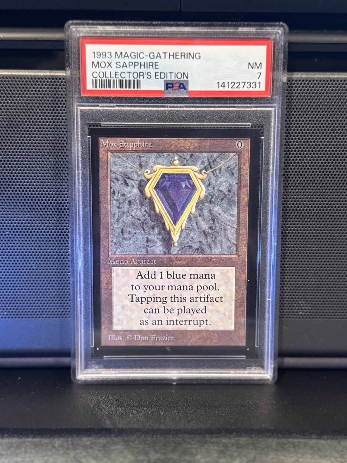 Magic The gathering mox Sapphire Collector's edition psa 7