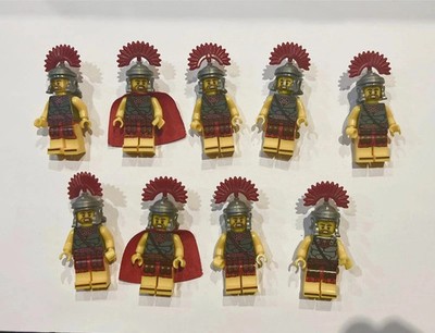 Römische Zenturionen x8 - (Minifigur mit Ständer und Zugang) ohne Schwerter
