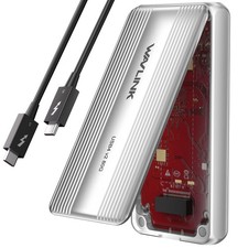 Wavlink USB4 v2 80Gbps PCIe NVMe SSD Enclosure PCIe 4.0 4 NVMe M-Key SSDs