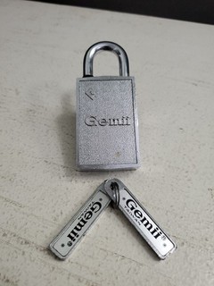 Vintage Gemii Magnetic Padlock With 2 Keys Non Pickable Bike Storage Secure Lock