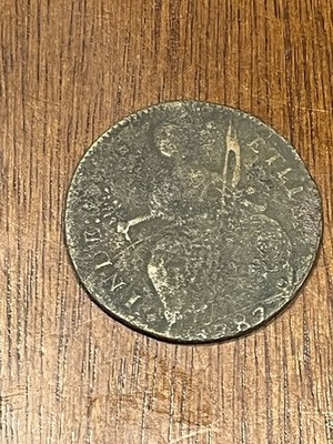 1787 Connecticut Colonial Copper Coin Draped Bust Left. 239 Years Old. Rare Coin