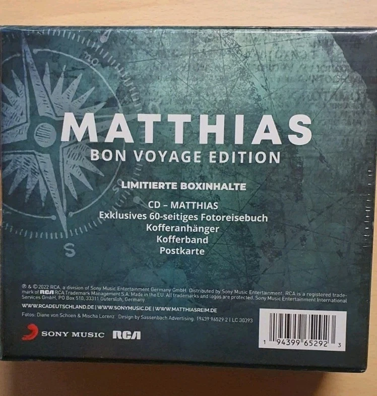 Matthias Reim -Bon Voyage Edition --- neu, siehe Fotos - Bild 2 von 2