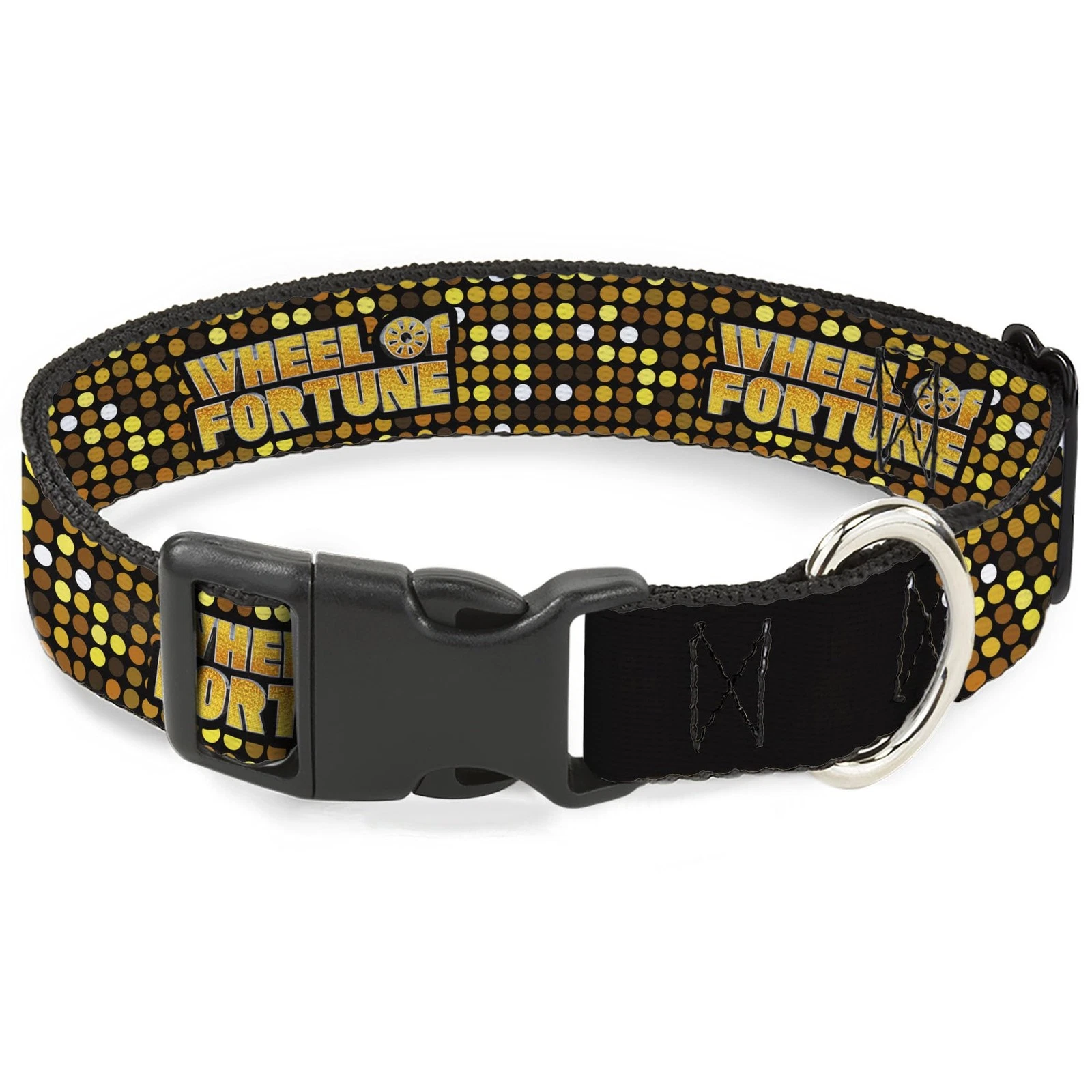 Sony Pictures Pet Collar, Dog Collar Plastic Buckle, Wheel of Fortune Title Logo
