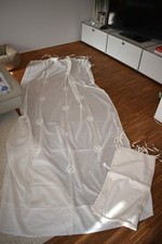 ZARA HOME 💗 2 wunderschöne leichte Vorhang Schals in Creme - nwtg 140 x 270 cm