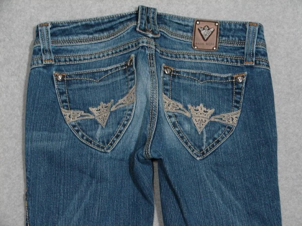 PE11453 **SANG REAL** JEANS BOOT CUT MUJER talla 27; JEANS SÓLIDOS Foto 3 de 4