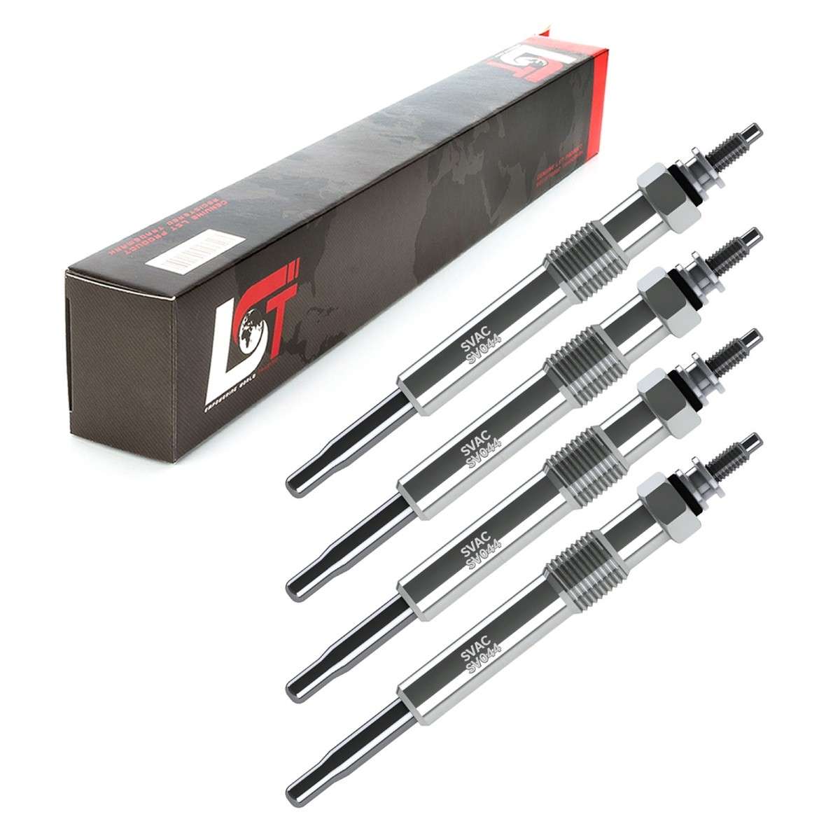 4x Glow Plug Rod Glow Plug for FORD FIESTA IV 1.8 TD - 10 VOLT 1079401