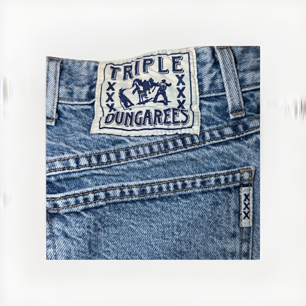 Vtg 90s Lucky Brand Triple XXX Dungarees Jeans Made in USA Size 30