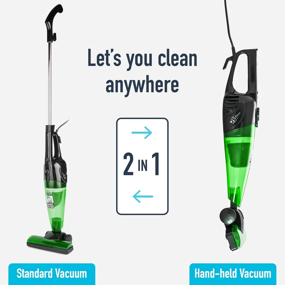 Merlin 2-in-1 Pro Staubsauger (grün) | kabelgebunden, 850W leistungsstarke Saugkraft,... - Bild 4 von 4