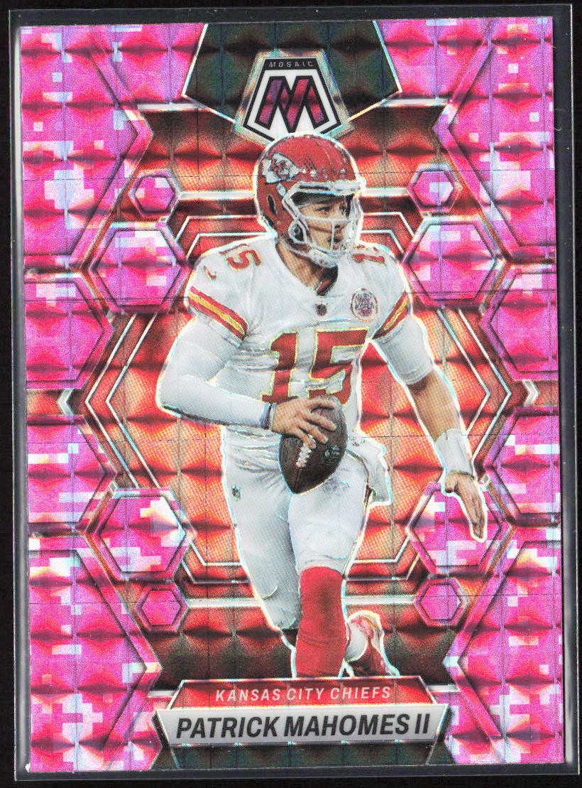 2023 Panini Mosaic Patrick Mahomes II Camo Pink Prizm #109 Kansas City Chiefs
