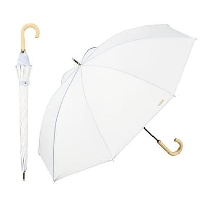 【2026】Wpc. Sun Umbrella Sun-Blocking Plain Piping Off-White  Heat Shielding/100%