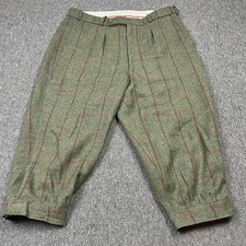 Islay Woollen Mill Breeks Trousers Green Check Wool Vintage Shooting Hunting