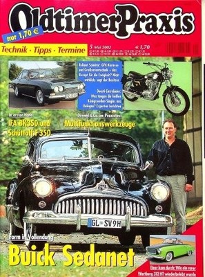 1) Oldtimer Praxis 05/2002 - Buick Sedanet mit 111PS  - Tempo Boy mit 10PS Resta