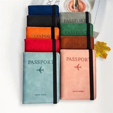 RFID Passport Holder Travel Wallet Passport Organiser Cover Protector PU Leather