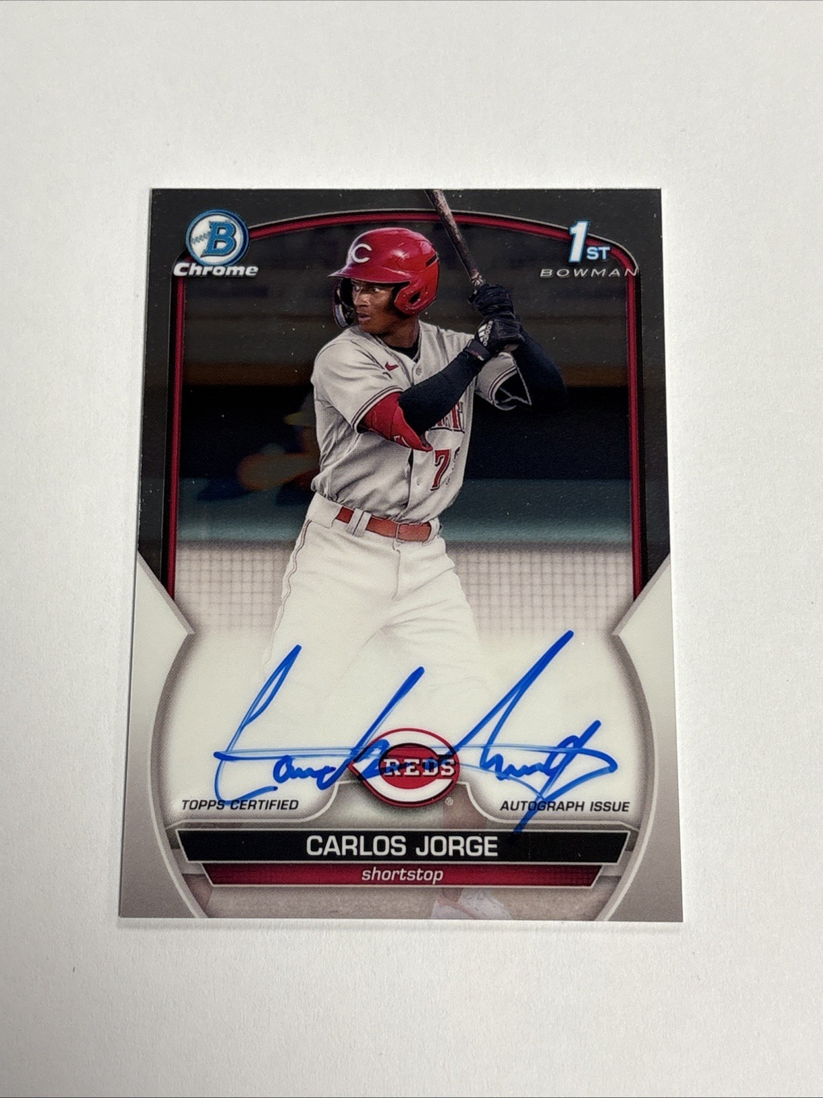 2023 Bowman Chrome Prospect Autographs 1ST Carlos Jorge Auto #CPA-CJ