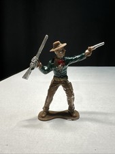 Vintage American Indian Chief Hard Plastic Cowboy Figure Western Toy 2 1/2