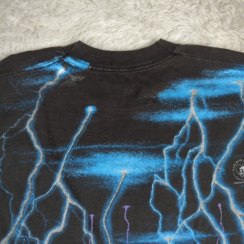 Vintage Wild Oats Lightning Test Print Shirt Sz XL AOP - Picture 11 of 15