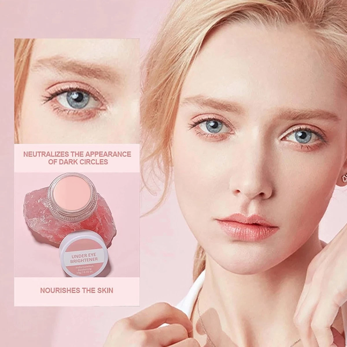 Full Coverage Under Eye Brightener and Concealer - 10g Moisturizing Cream