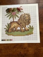 Elizabeth Bradley Tapestry The Lion Chart And Wool Card