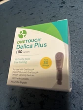Delica Plus Lancets 30 Gauge 100 Count Fine 09/2029 Exp for Comfortable Testing