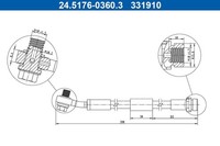 Bremsschlauch Hinterachse FüR Ford Focus IV Turnier Stufenheck