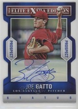 2014 Elite Extra Edition Status Blue Die-Cut Signatures 4/50 Joe Gatto Auto 0v1